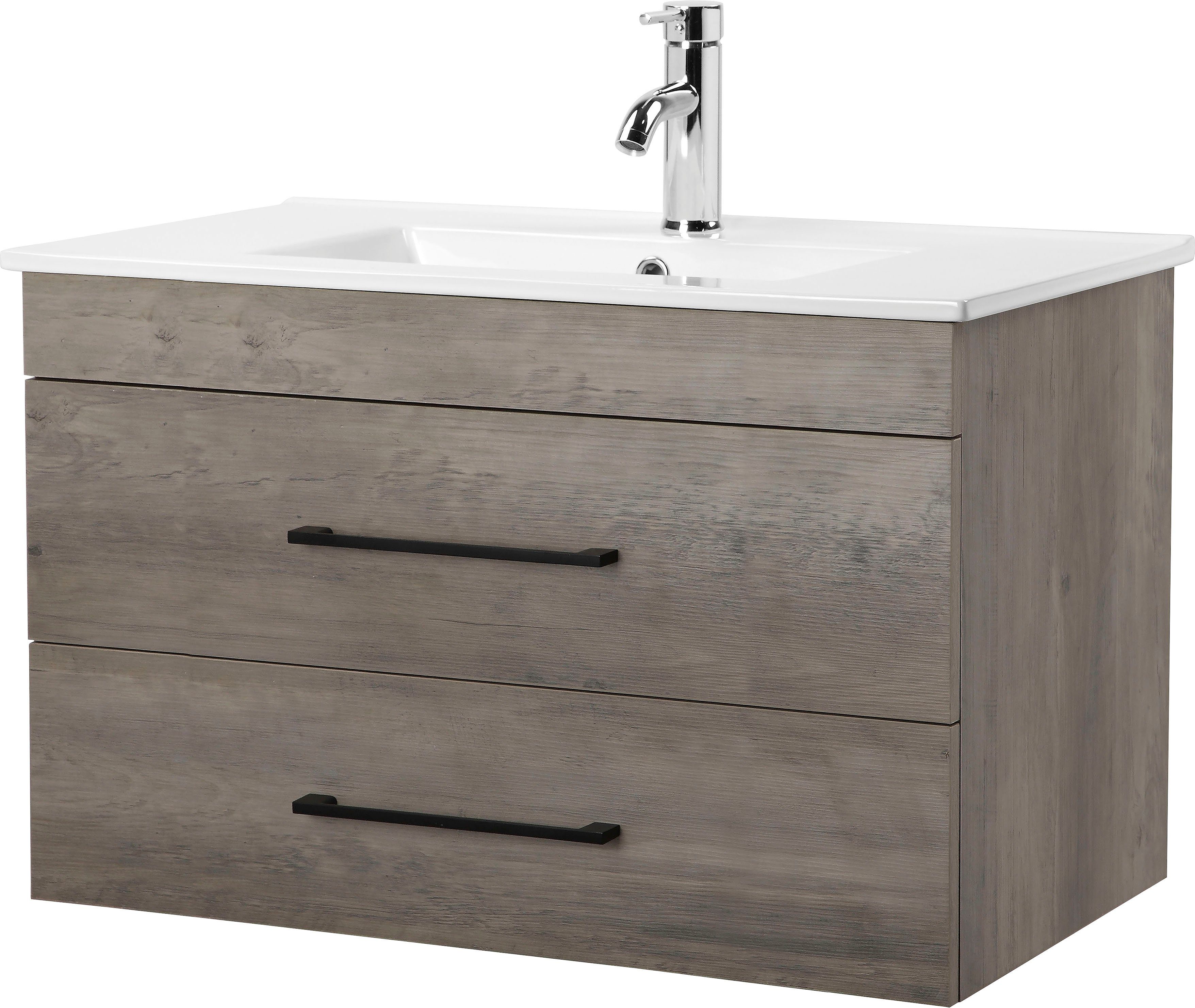 welltime Waschtisch Florenz Badmöbel Badschrank mit Waschbecken, Waschplatz günstig online kaufen