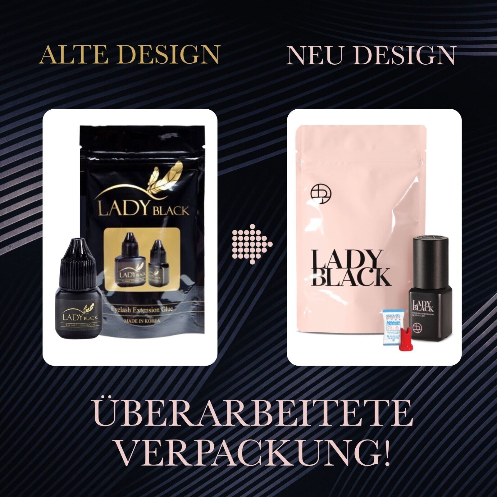 Sky Glue Wimpernkleber Lady Black für Wimpernverlängerung Neuheit der Marke Sky