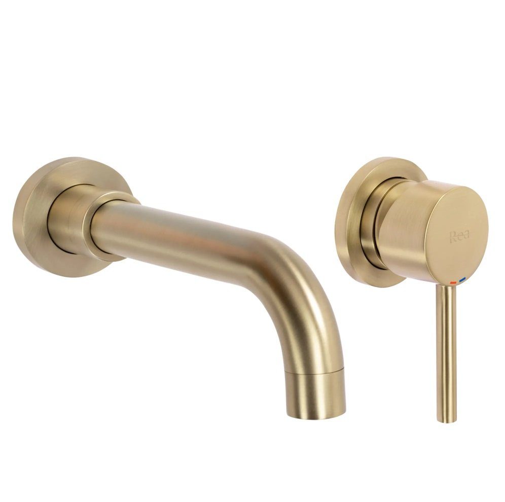 wohnwerk.idee Unterputzarmatur Waschbeckenarmatur Wasserhahn Gold Matt günstig online kaufen