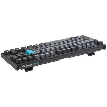 Ducky ONE 2 TKL Skyline Gaming-Tastatur (MX-Blue, PBT Tastenkappen, deutsches Layout QWERTZ, USB, Schwarz / Grau)