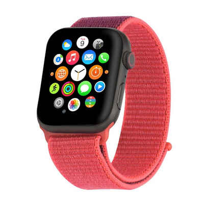 CoolGadget Smartwatch-Armband Fitnessarmband aus Nylon, für Apple Watch 1 / 2 / 3 / 4 / 5 / 6 / 7 / 8 / 9 / SE 38 40 41 mm