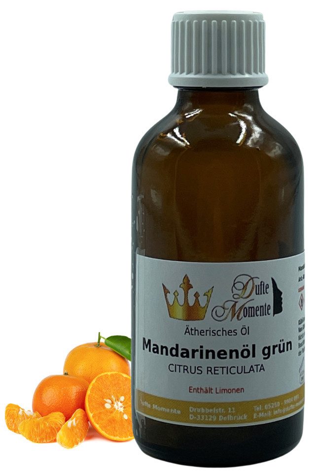 Dufte Momente Duftöl ätherisches Öl Mandarine grün 50ml, naturrein, ohne Zusätze und vegan