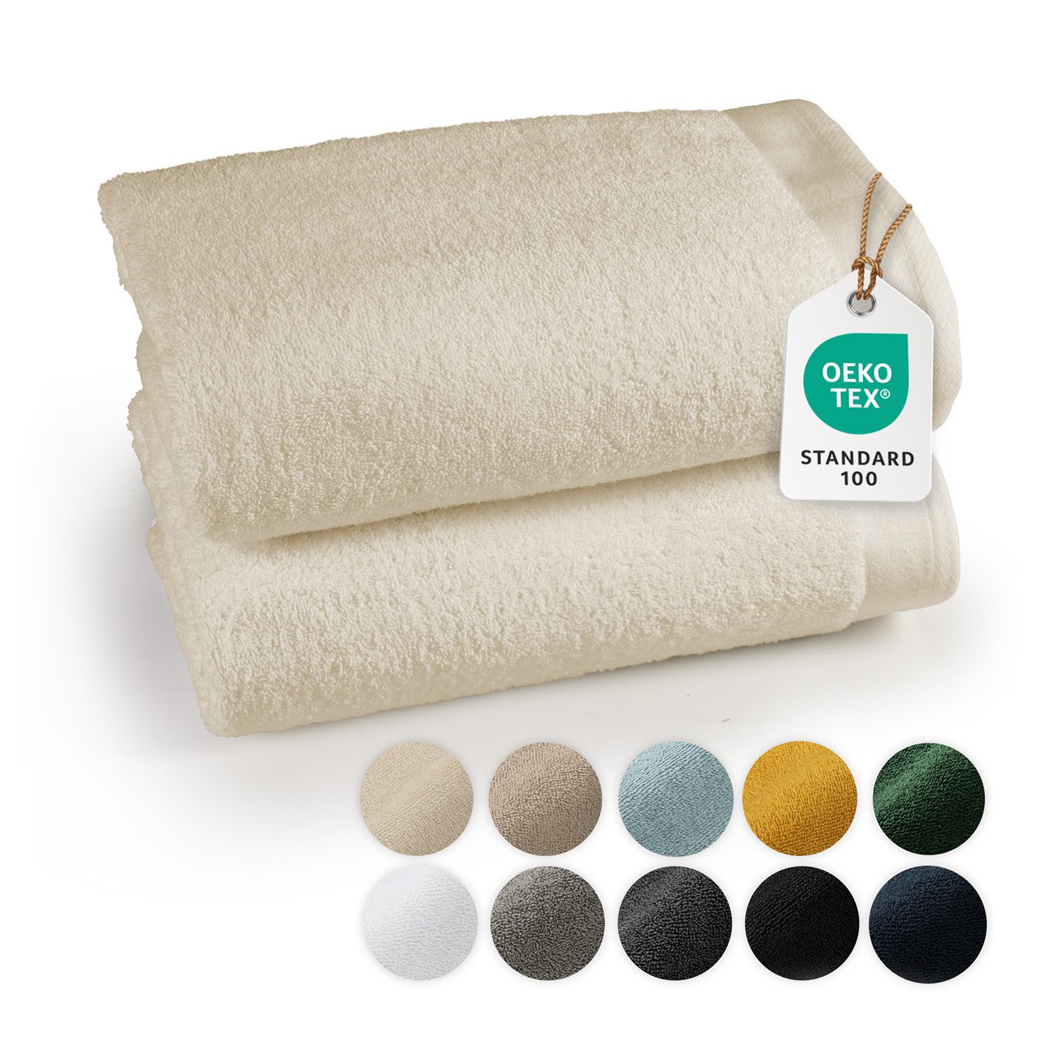 Blumtal Handtuch Premium 2-TLG. Saunatuch Set 80x200cm