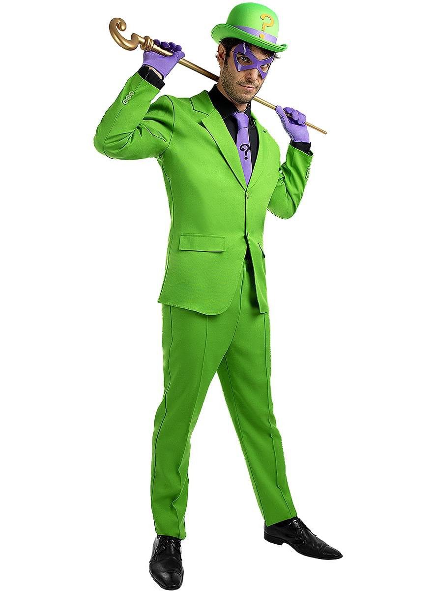 Kostüm The Riddler Kostümanzug - für Halloween Karneval