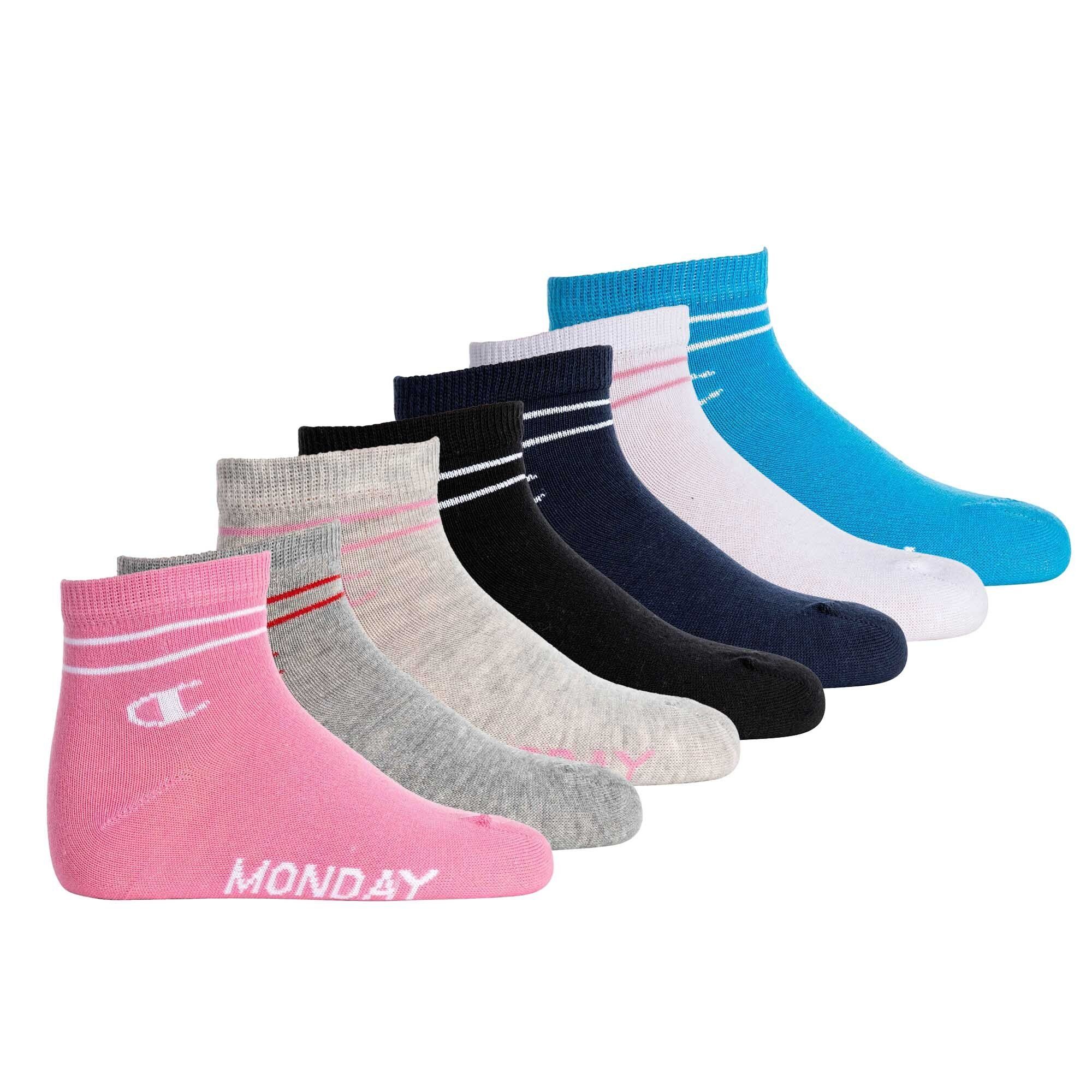 Champion Freizeitsocken Kinder Unisex Socken, 7 Paar - Quarter Socken Mehrfarbig 2