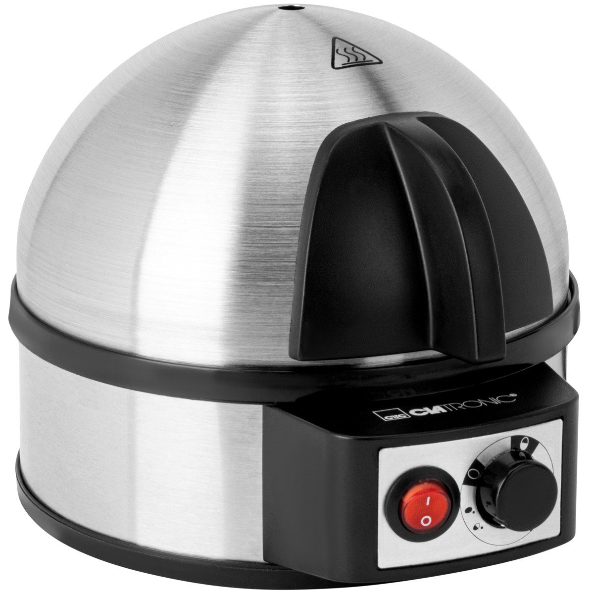 CLATRONIC Eierkocher EK 3321, Eierkocher mit Summer für bis zu 7 Eier, 400W