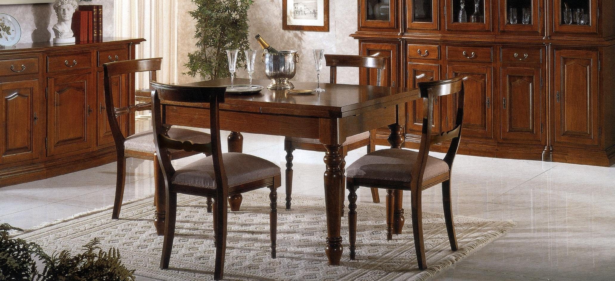 JVmoebel Esstisch, Esstisch Tisch Tische Einrichtung Italienische Möbel Möbel Massiv