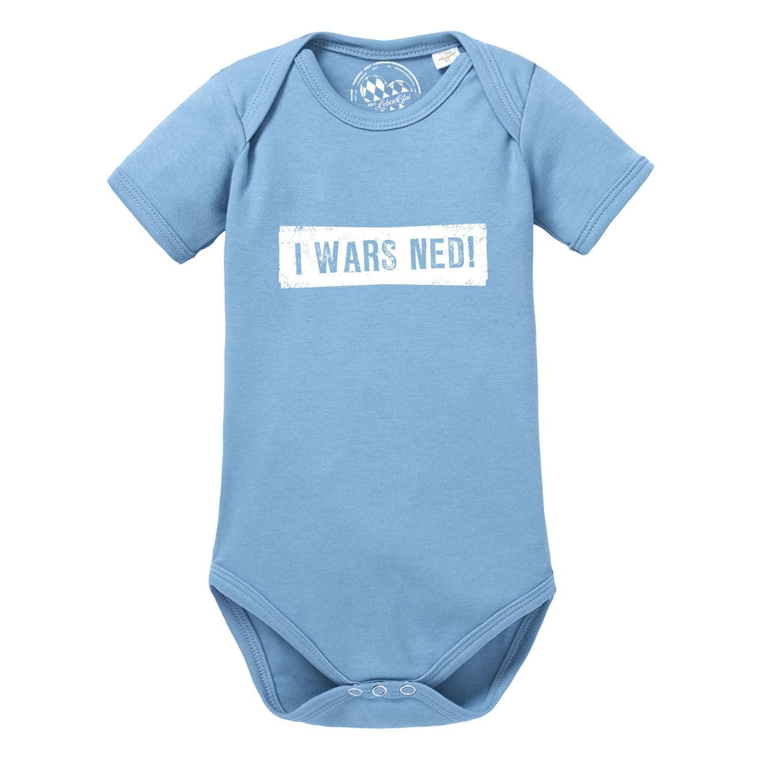 Bavariashop Shirtbody Baby Body "I wars ned!"