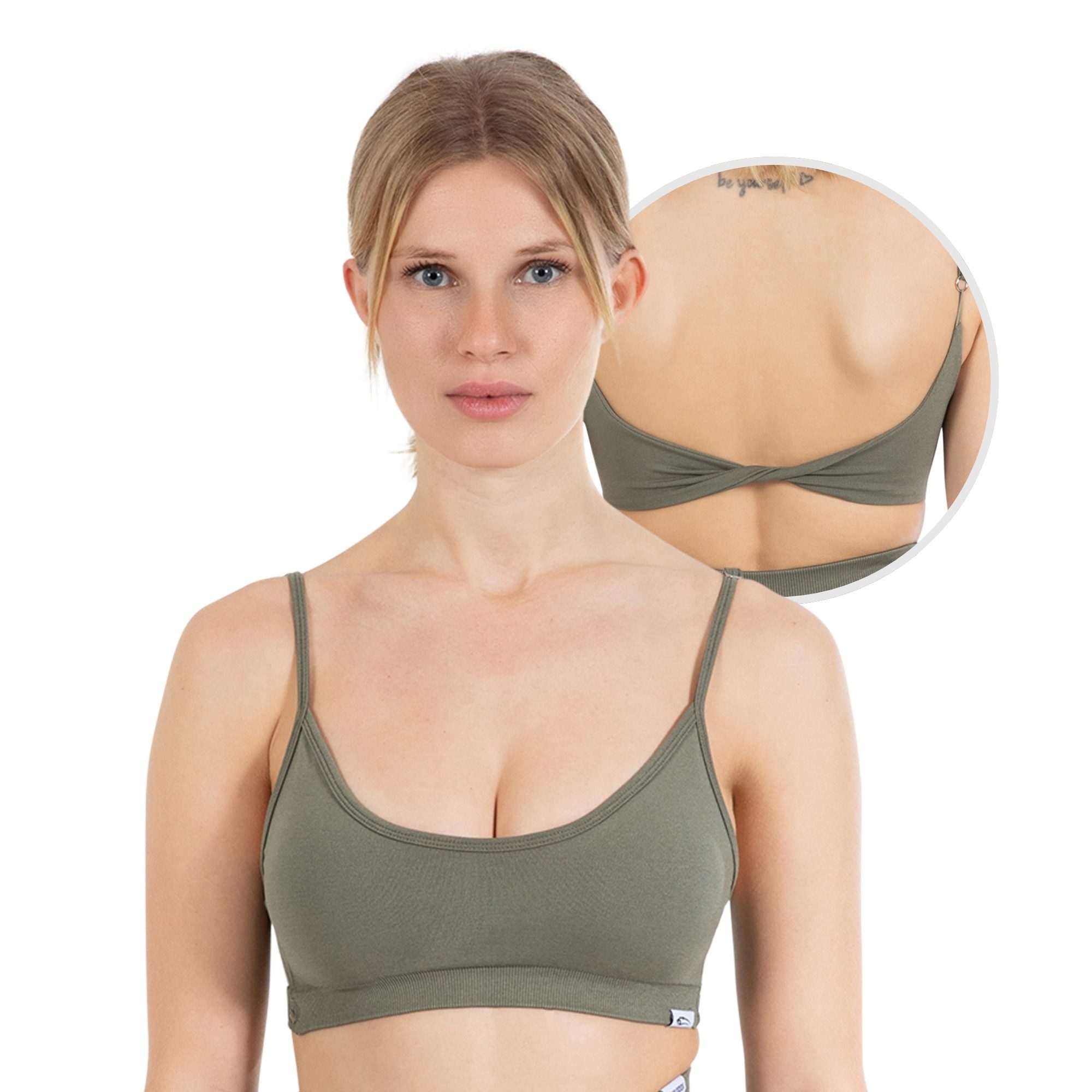 Sport-BH Layne, Scrunch Butt Lift Sporthose, High Waist V-Shape