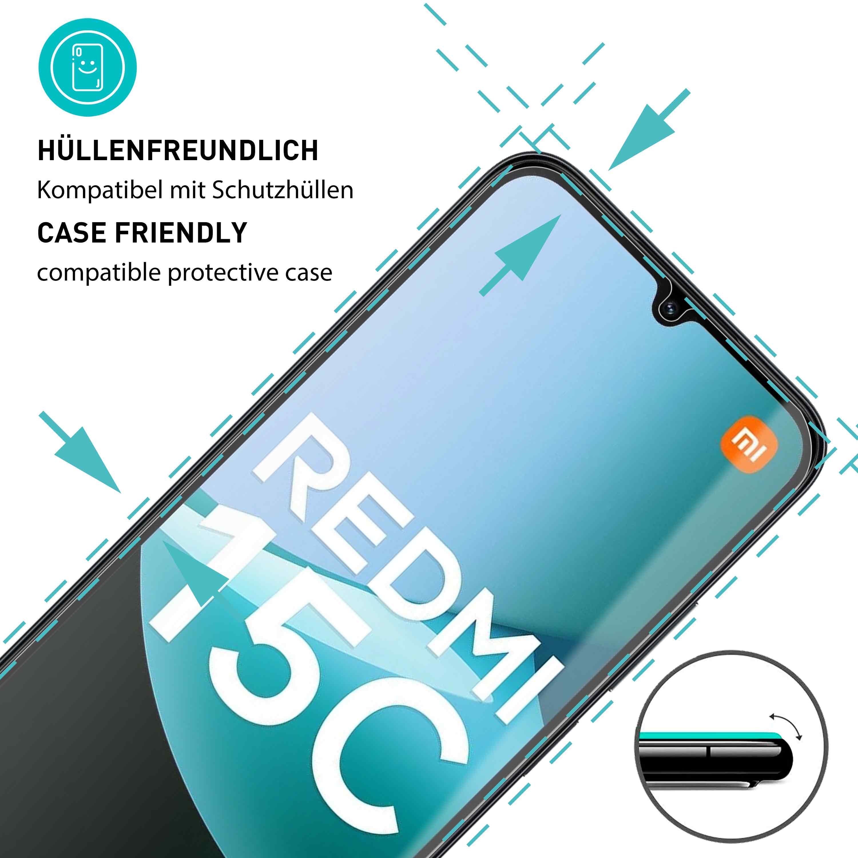 smartect Displayschutzglas Schutzglas Panzerfolie Klar für Xiaomi Redmi 15C 5G / 4G, Set, 3 Stück, Schutzfolie Glasschutz Bildschirm
