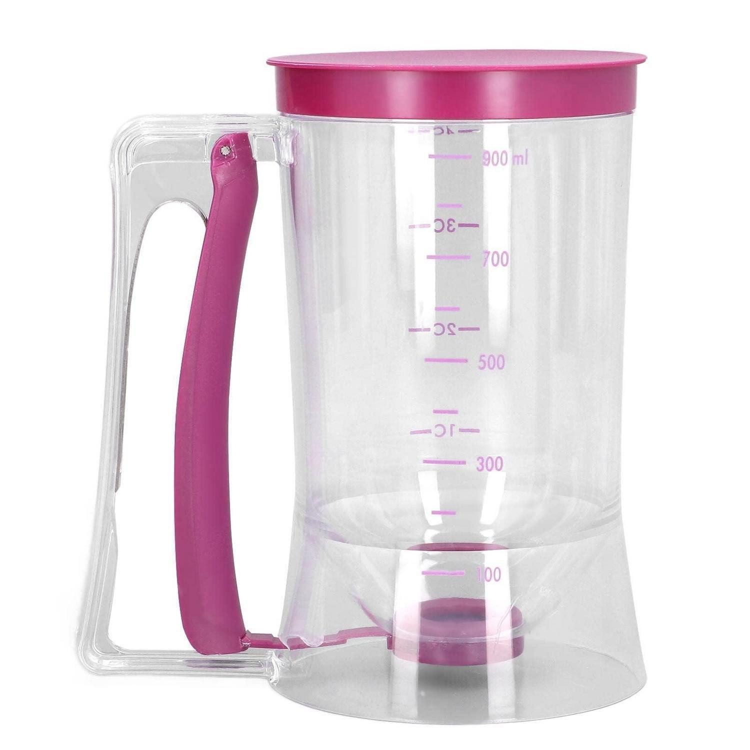 LuxusKollektion Messbecher Teigportionierer mit Skala 900ml, Kunststoff