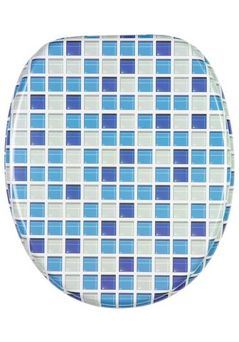 Sanilo WC-Sitz Mosaik Blau su Absenkautomatik...