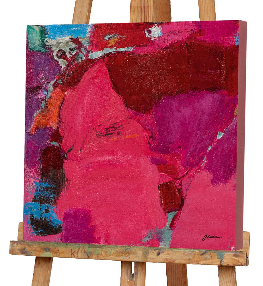 ArtUniverse Gemälde Statement in Pink 60x60 cm, Abstrakt