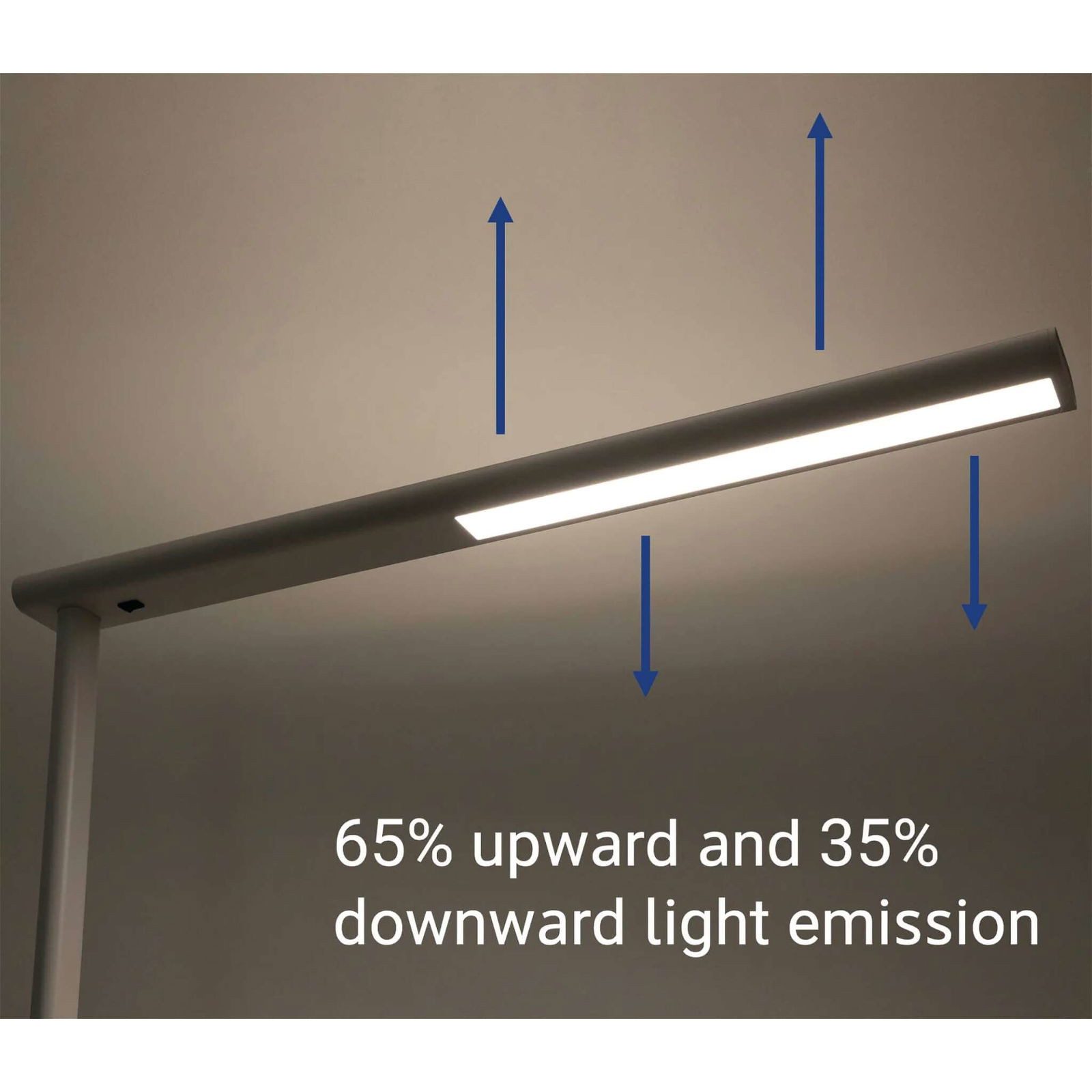 MAUL Stehlampe MAUL Standleuchte MAULjet LED 4.000 K Standfuß 195 cm weiß, LED wechselbar