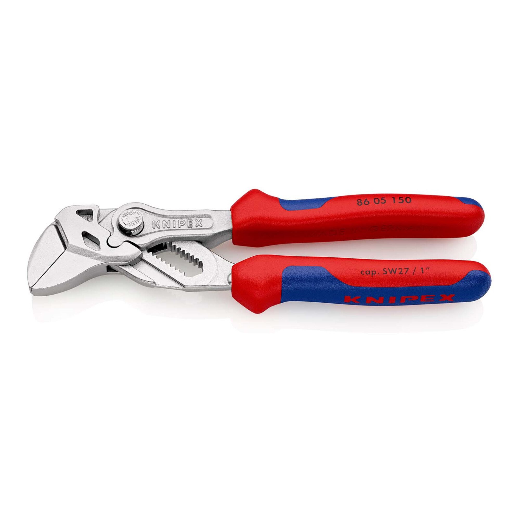 Knipex Wasserpumpenzange KNIPEX 86 05 150 Zangenschlüssel Zange und Schraubenschlüssel in einem