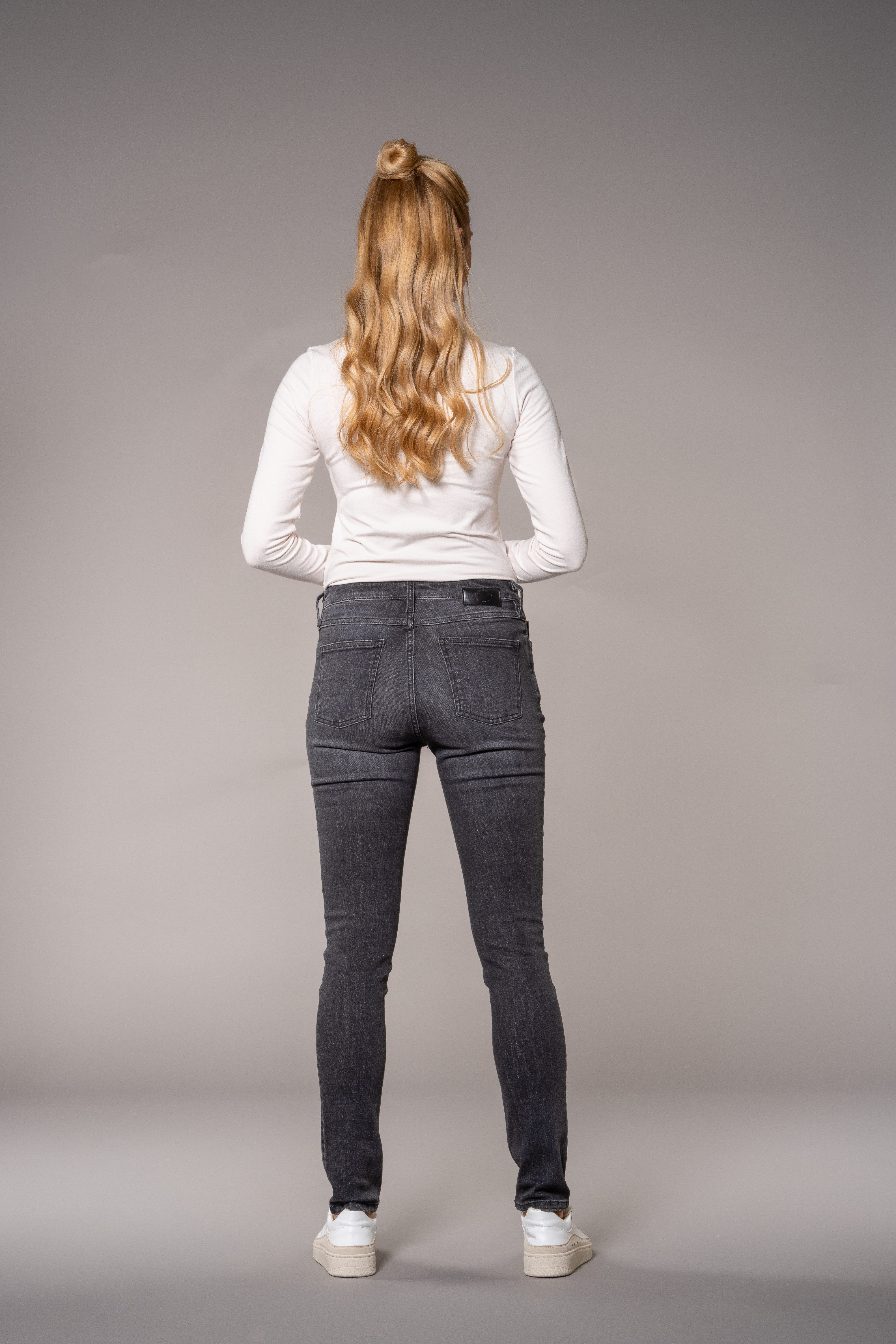 Feuervogl 5-Pocket-Jeans fv-Han:na, Skinny, High Waist, Fashion Black