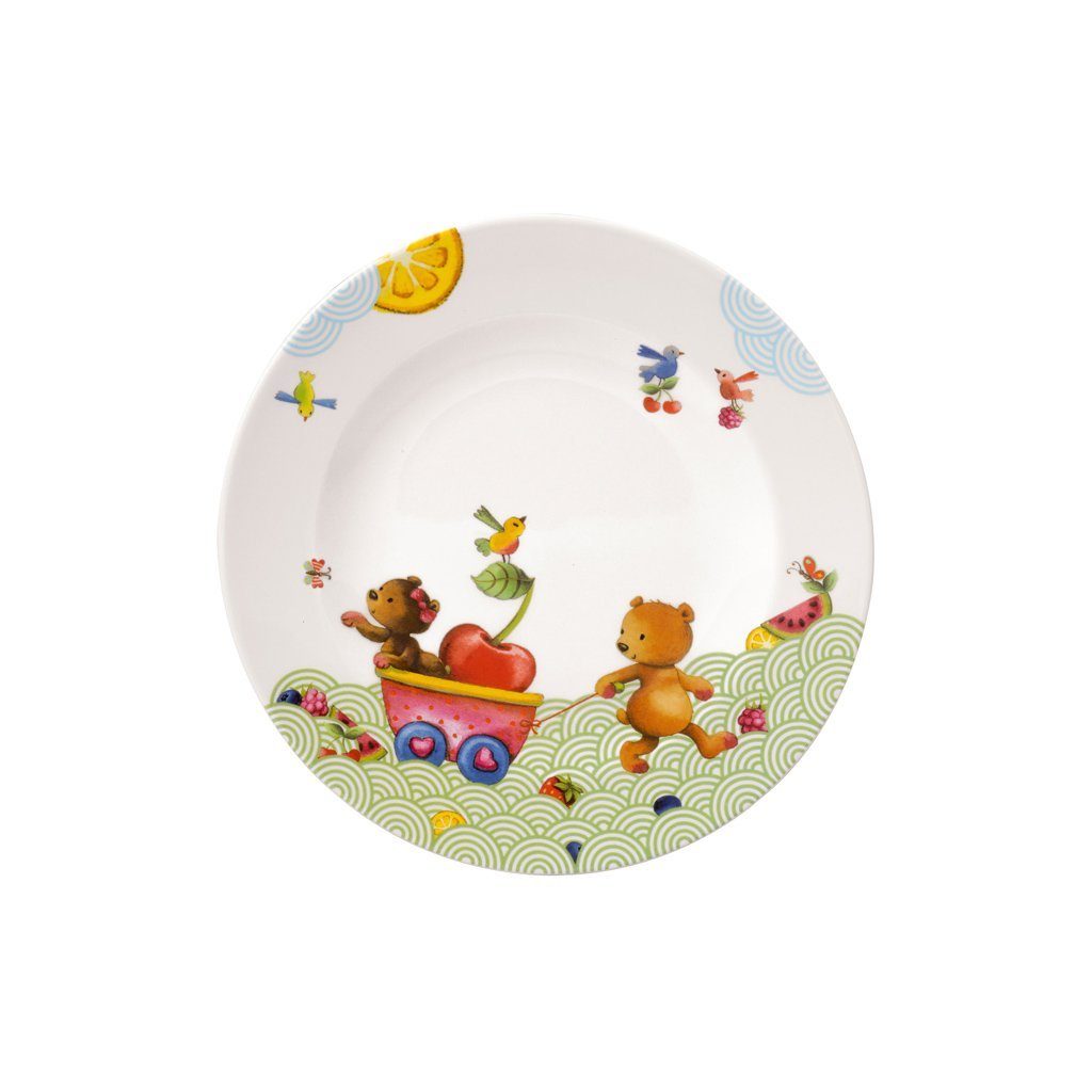 Villeroy & Boch Speiseteller Hungry as a Bear Kinderteller flach, (1 St), Premium Porcelain, mikrow.- & spülm.sicher, Made in Germany