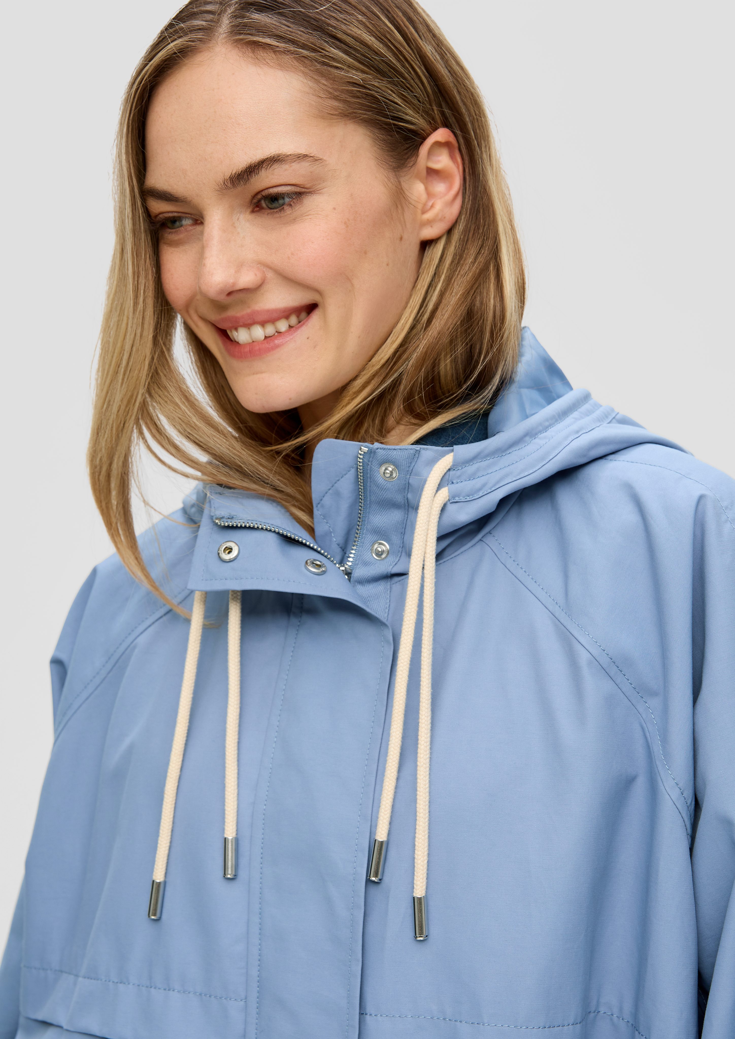 s.Oliver Funktionsjacke Kapuzenjacke mit Garment Wash günstig online kaufen
