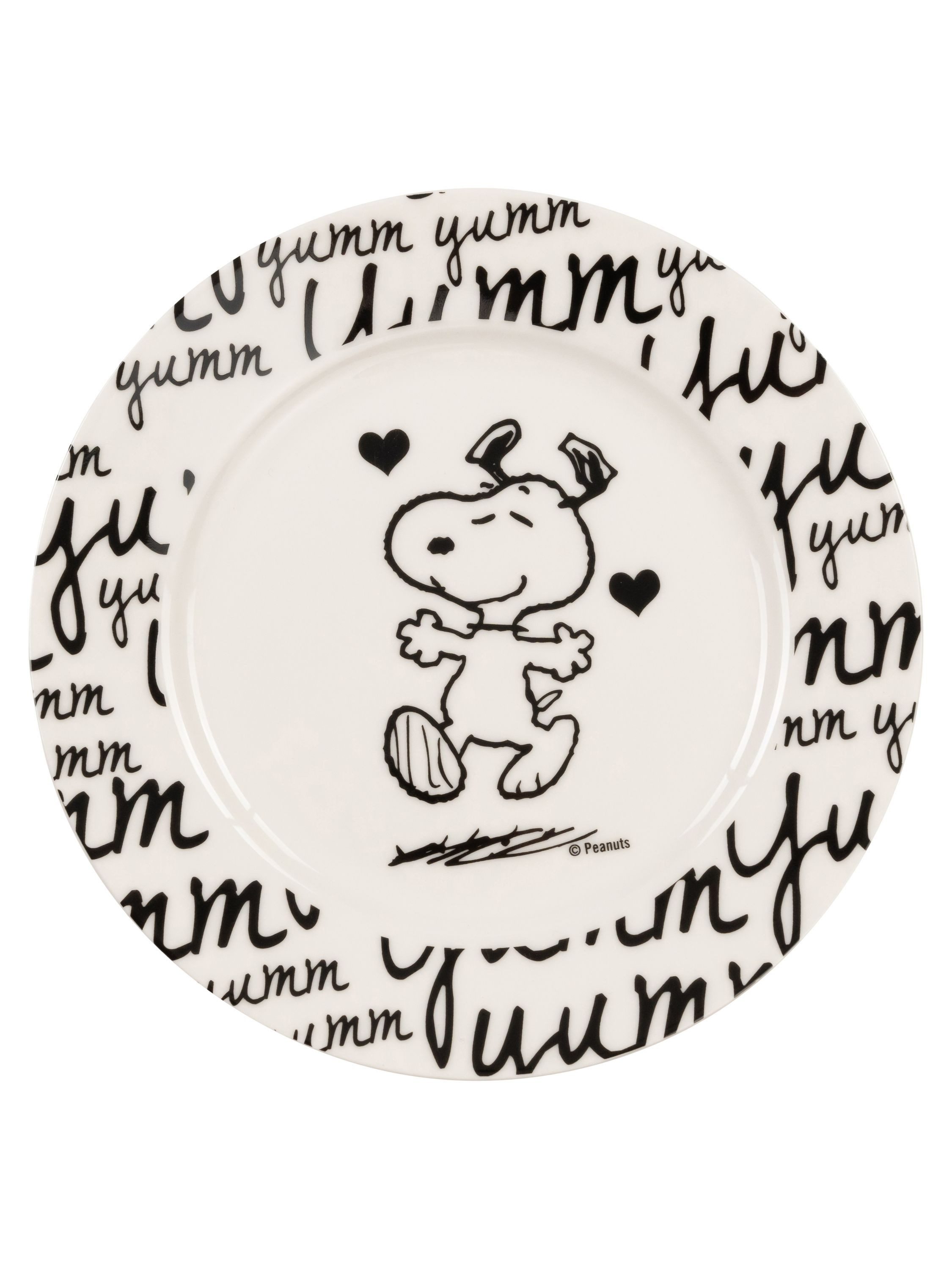 United Labels® Frühstücks-Geschirrset Peanuts Snoopy - yumm yumm -3-tlg., 1 Personen, Porzellan – Bild 2 von 5