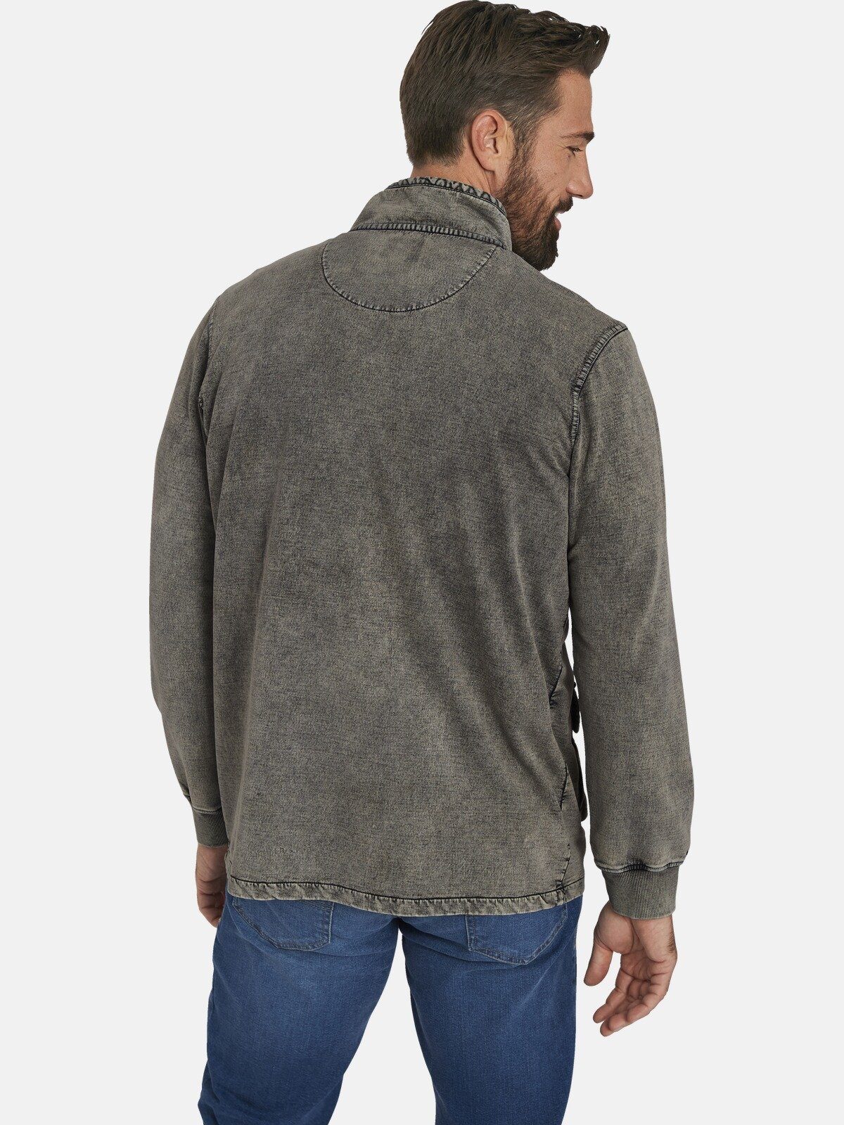 Jan Vanderstorm Sweatjacke GANGOLF mit aufgesetzten günstig online kaufen