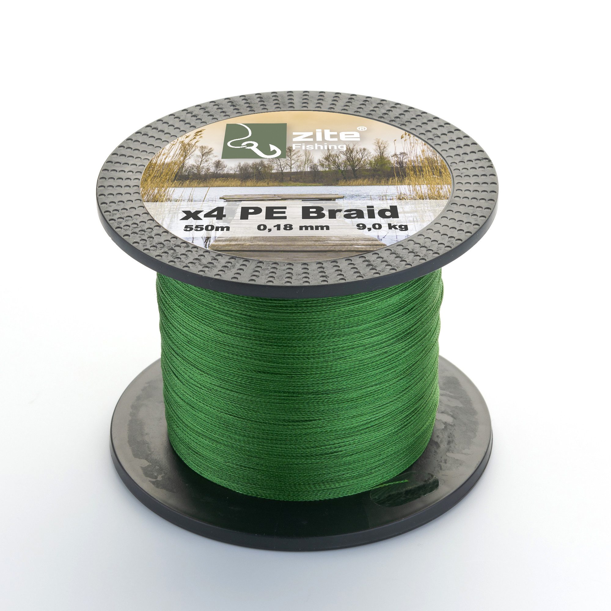 Zite Angelschnur 4x geflochten - 0,14-0,30 mm Angelsehne - 550m - 6,8-20,7 kg Tragkraft
