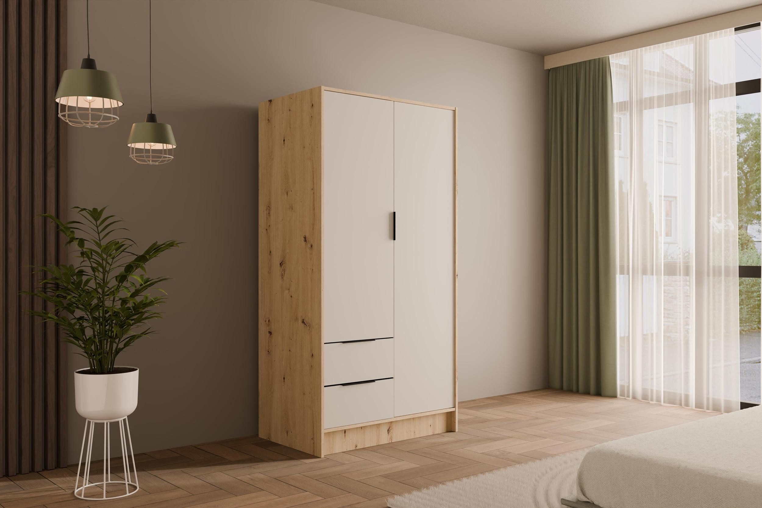 ALTDECOR Drehtürenschrank KOLIN (Kleiderschrank Garderobenschrank mit günstig online kaufen