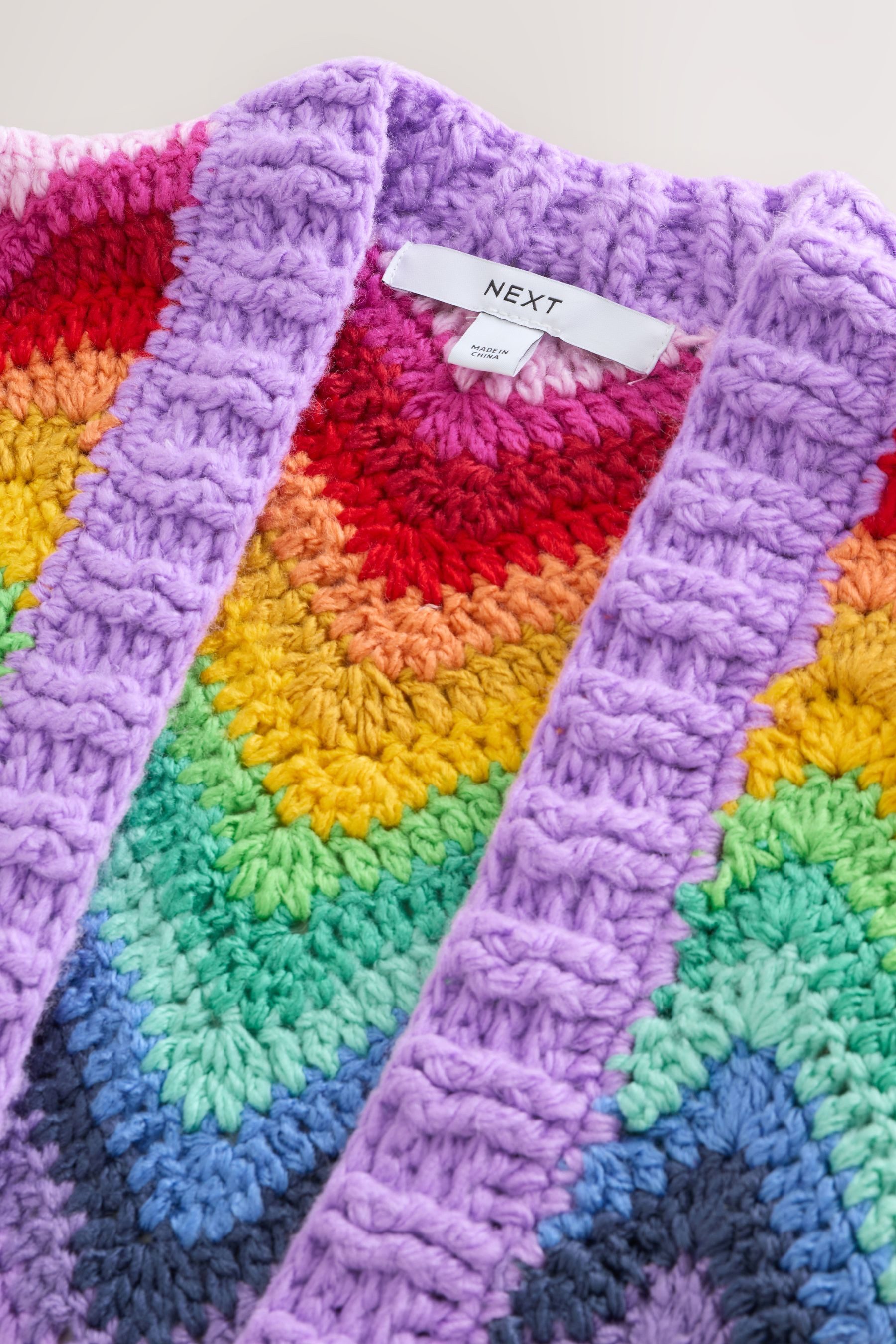 Next Strickjacke Strickjacke mit Bindedetail, von Hand gestrickt (1-tlg) günstig online kaufen