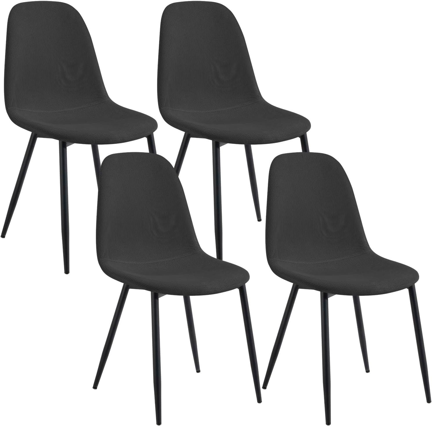 EUGAD Küchenstuhl (4 St), Esszimmerstühle Skandinavisch modern, Metallbeine günstig online kaufen