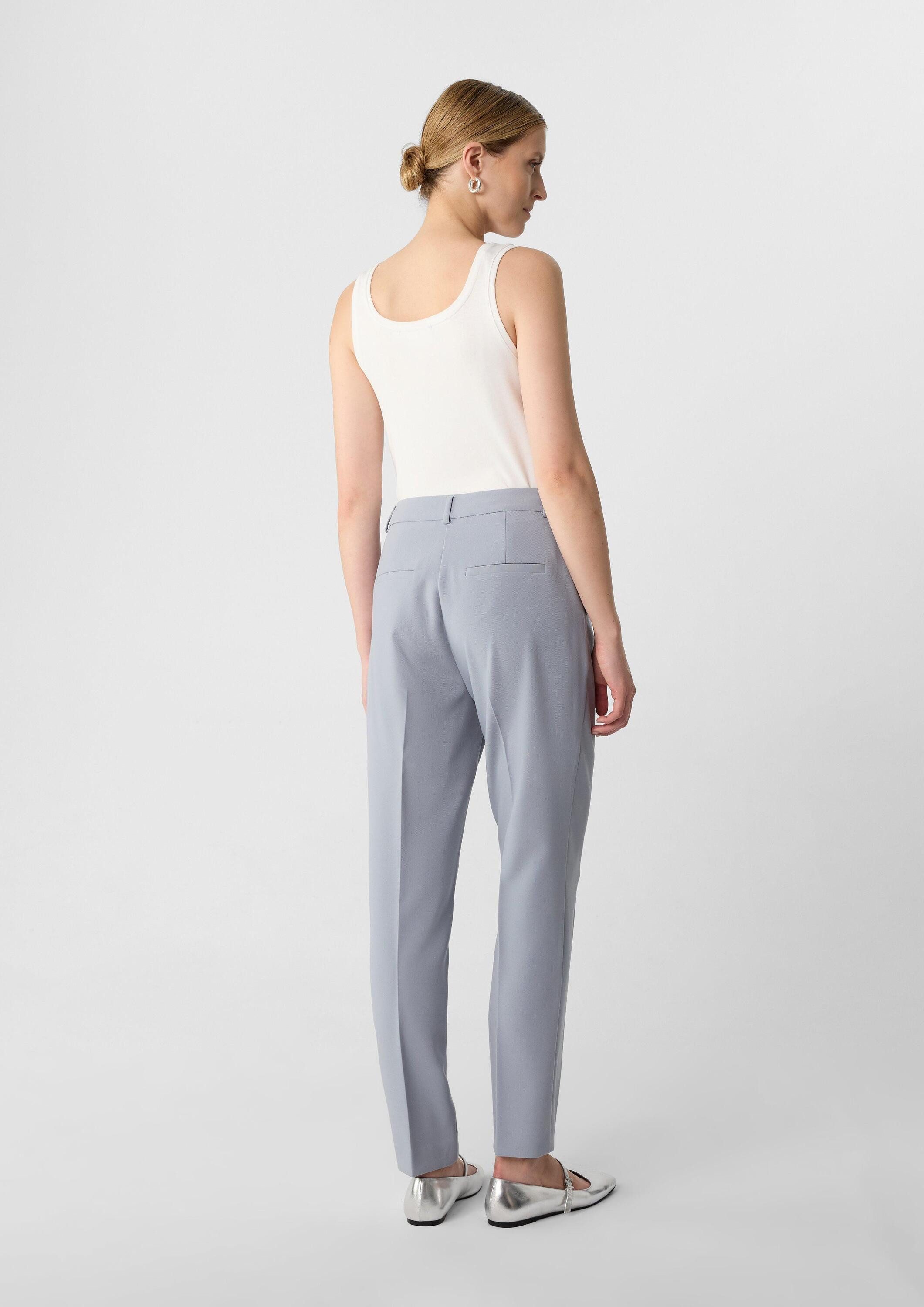 comma Chinos Hose Cigarette-Pants mit Bügelfalten