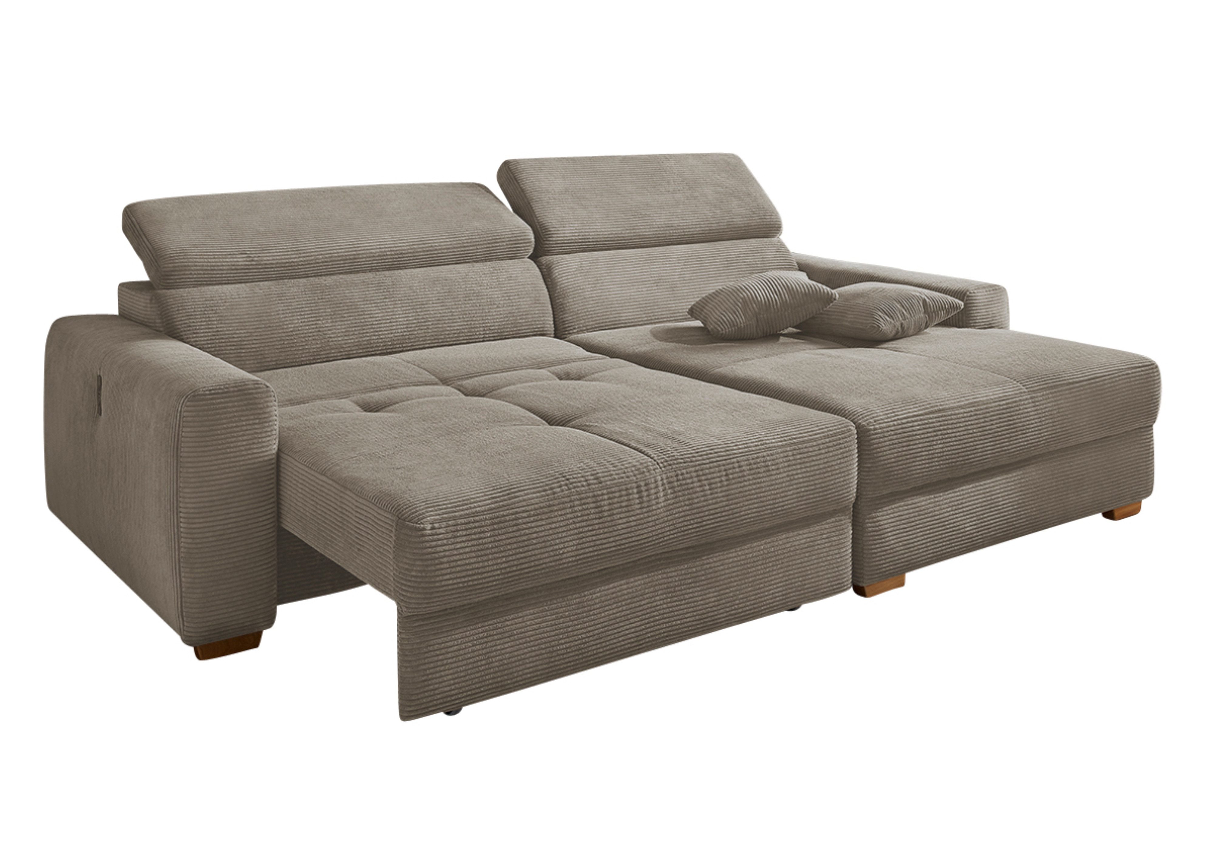 luma-home Ecksofa 15401, mit elektrischer Sitztiefenverstellung günstig online kaufen