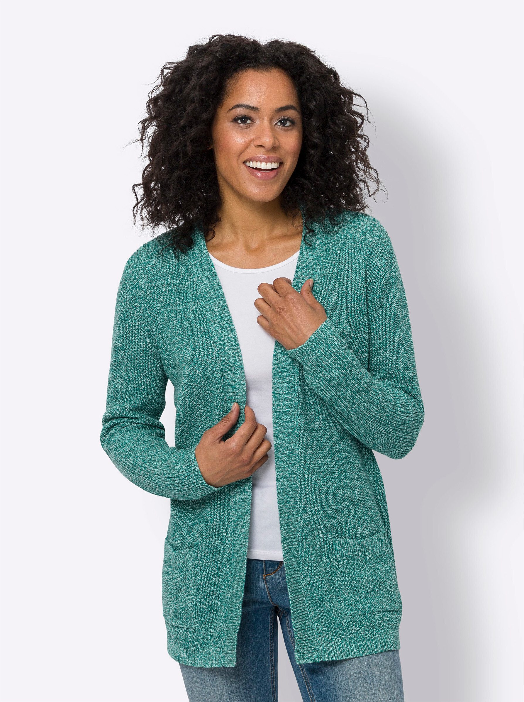 Sieh an! Strickjacke Strickjacke Langarm