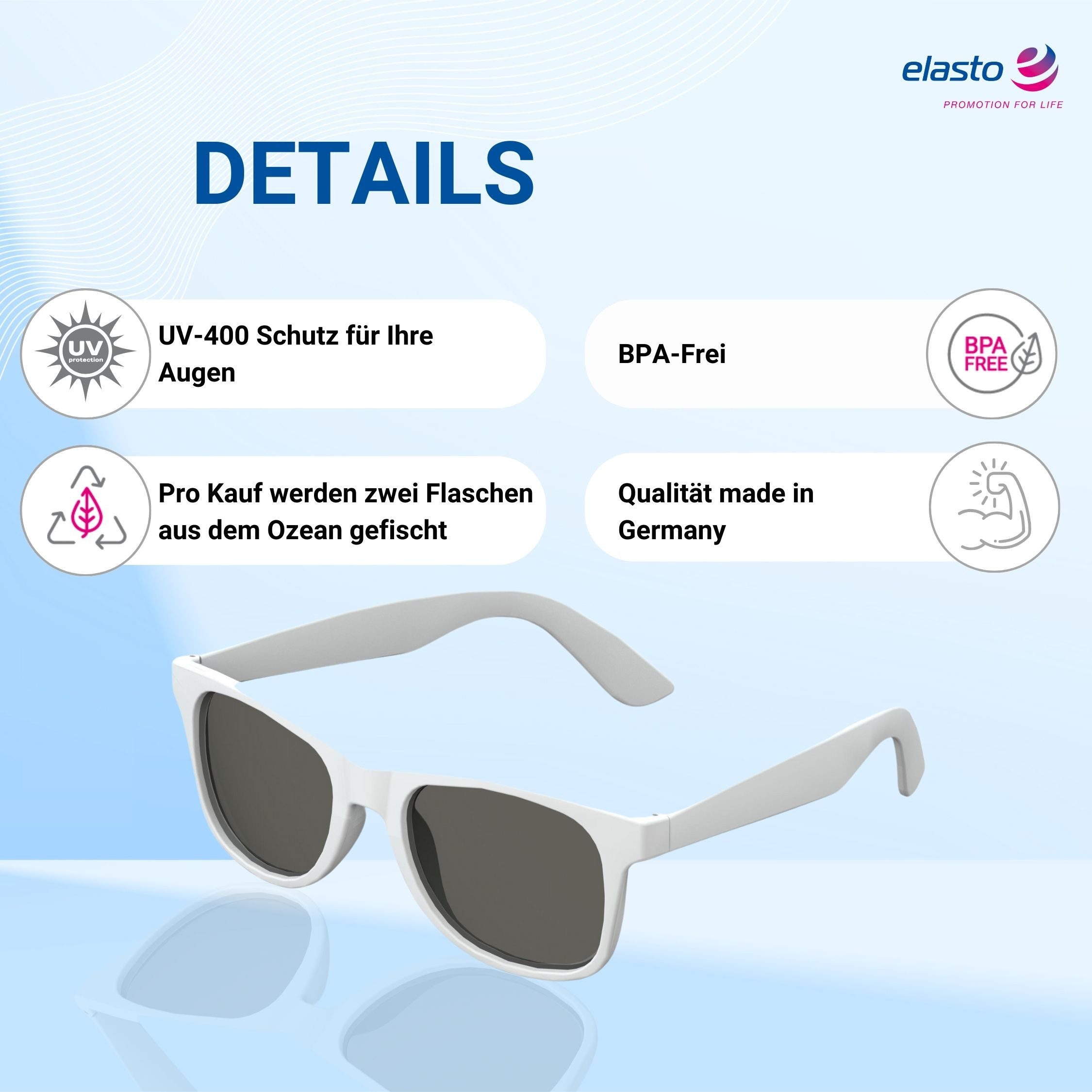 elasto Sonnenbrille BEACH Brille mit UV400 günstig online kaufen