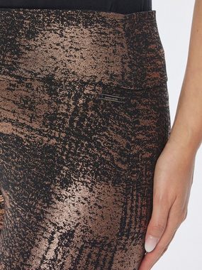 Sarah Kern Leggings Stoffhose figurbetont mit Schimmer-Print