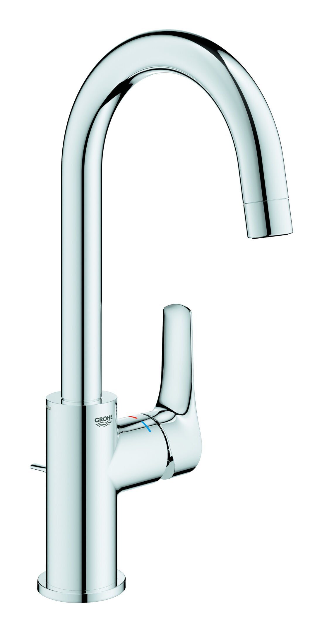 Grohe Waschtischarmatur Eurosmart Einhand-Waschtischbatterie mit Zugstangen-Ablaufgarnitur L-Size
