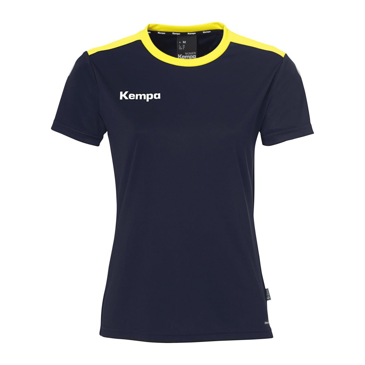 Trainingsshirt Emotion 27 (100% Polyester) marineblau/gelb Damen