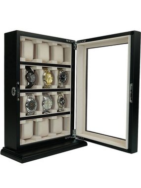 Rothenschild Uhrenbox Rothenschild Uhrenvitrine RS-1100-12BL für 12 Uhr