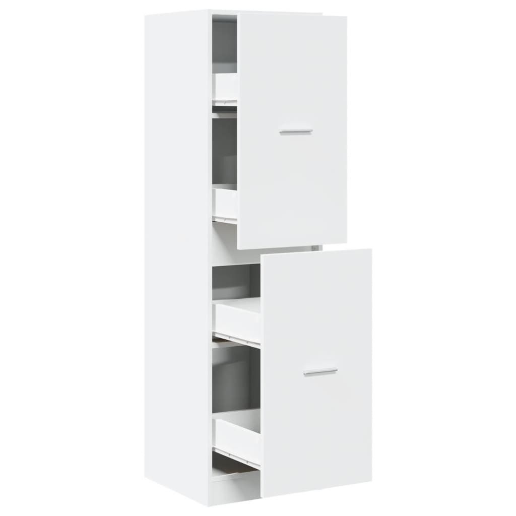 vidaXL Apothekerschrank 40 x 41 x 1445 cm Aktenschrank Apothekerschrank Weiß 40x41x1445 cm Hol