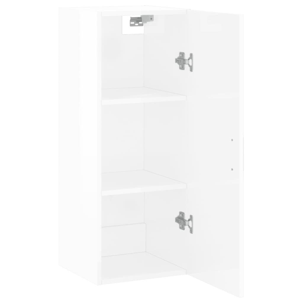 34,5x34x90 Sideboard (1 cm vidaXL Wandschrank Hochglanz-Weiß St)