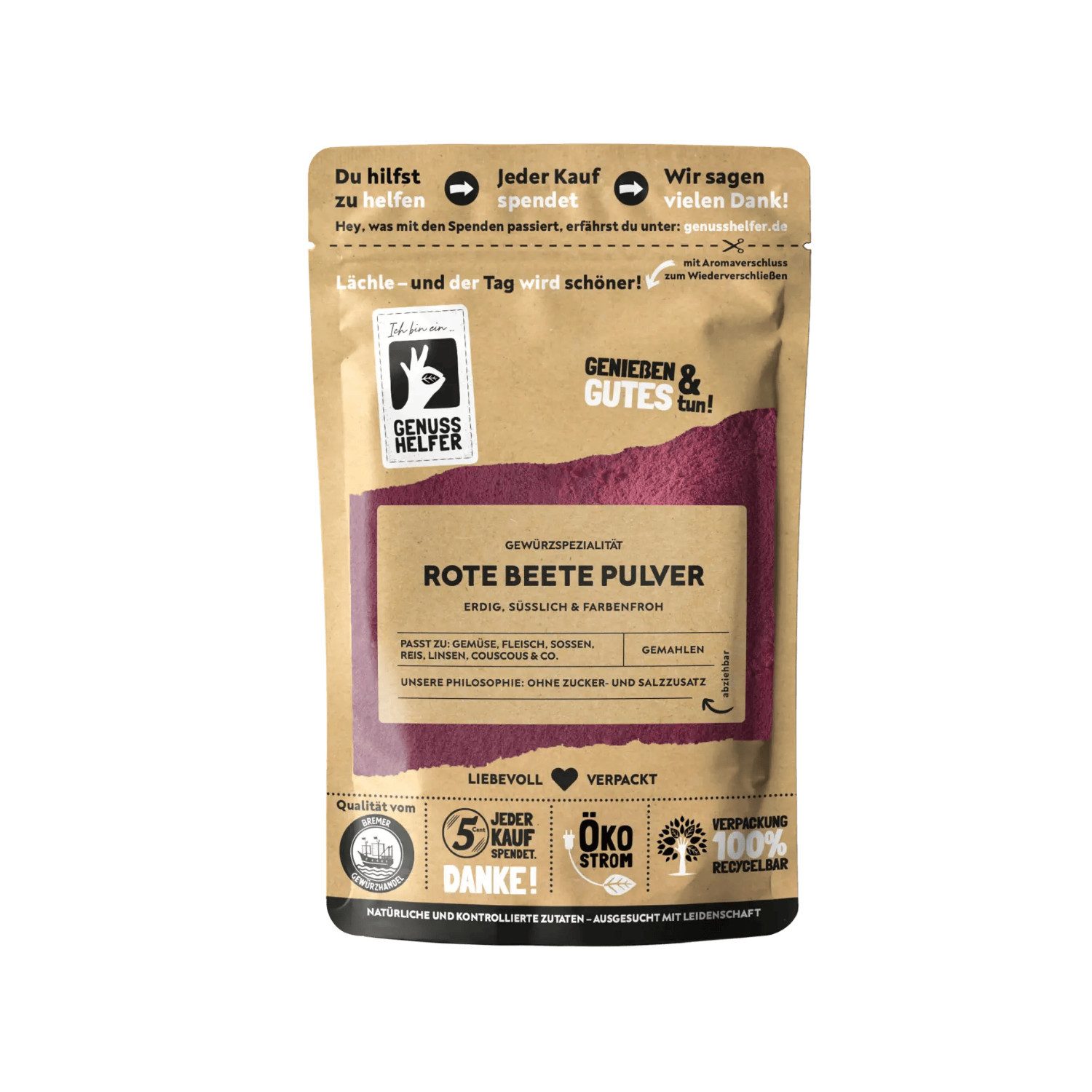 Bremer Gewürzhandel Gewürz Rote Beete Pulver, gemahlen, 3er Pack, 300 g