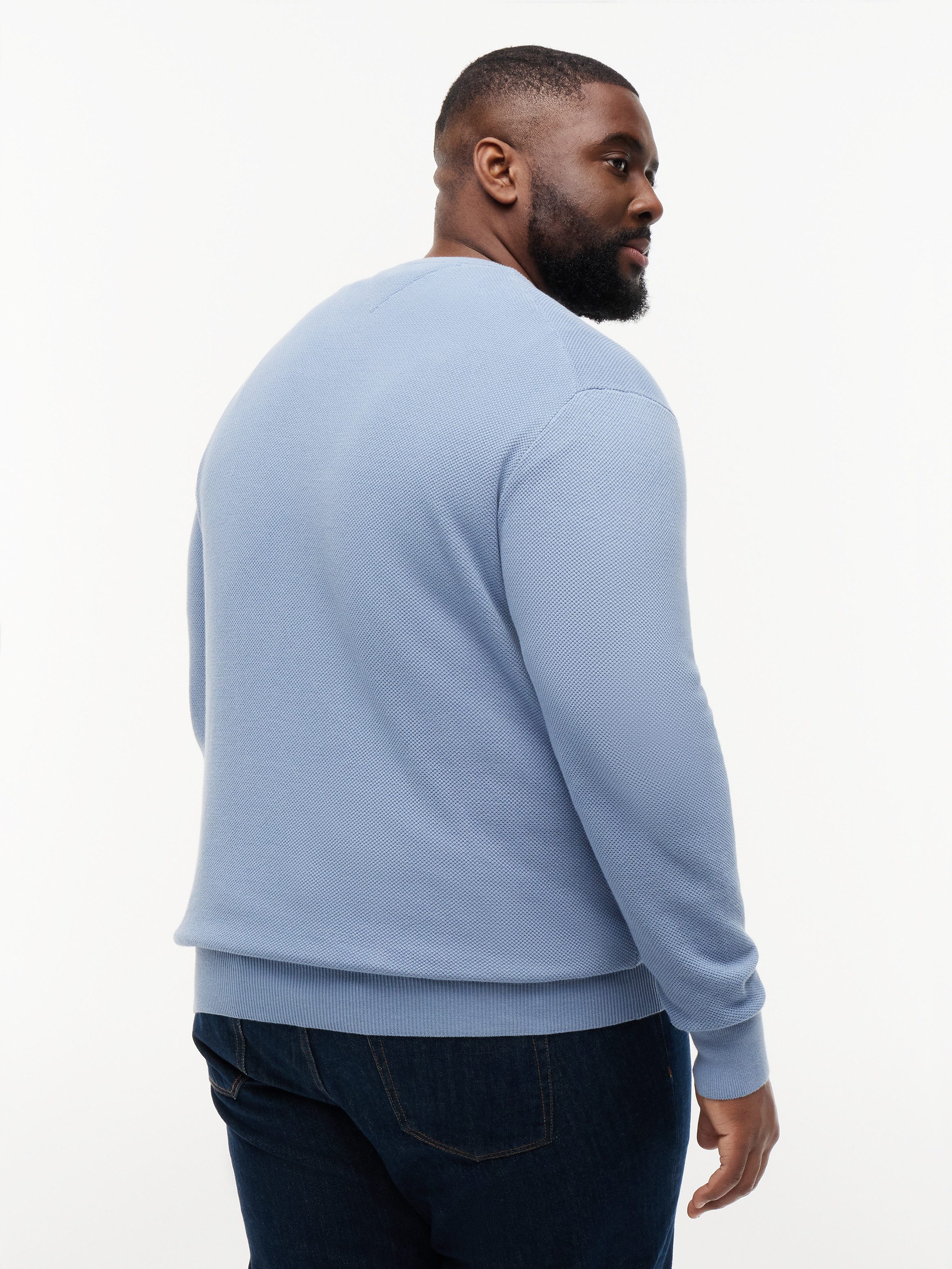 Tommy Hilfiger Big & Tall Rundhalspullover ESSENTIAL STRUCTURE CREW NECK Große Größen, regular fit
