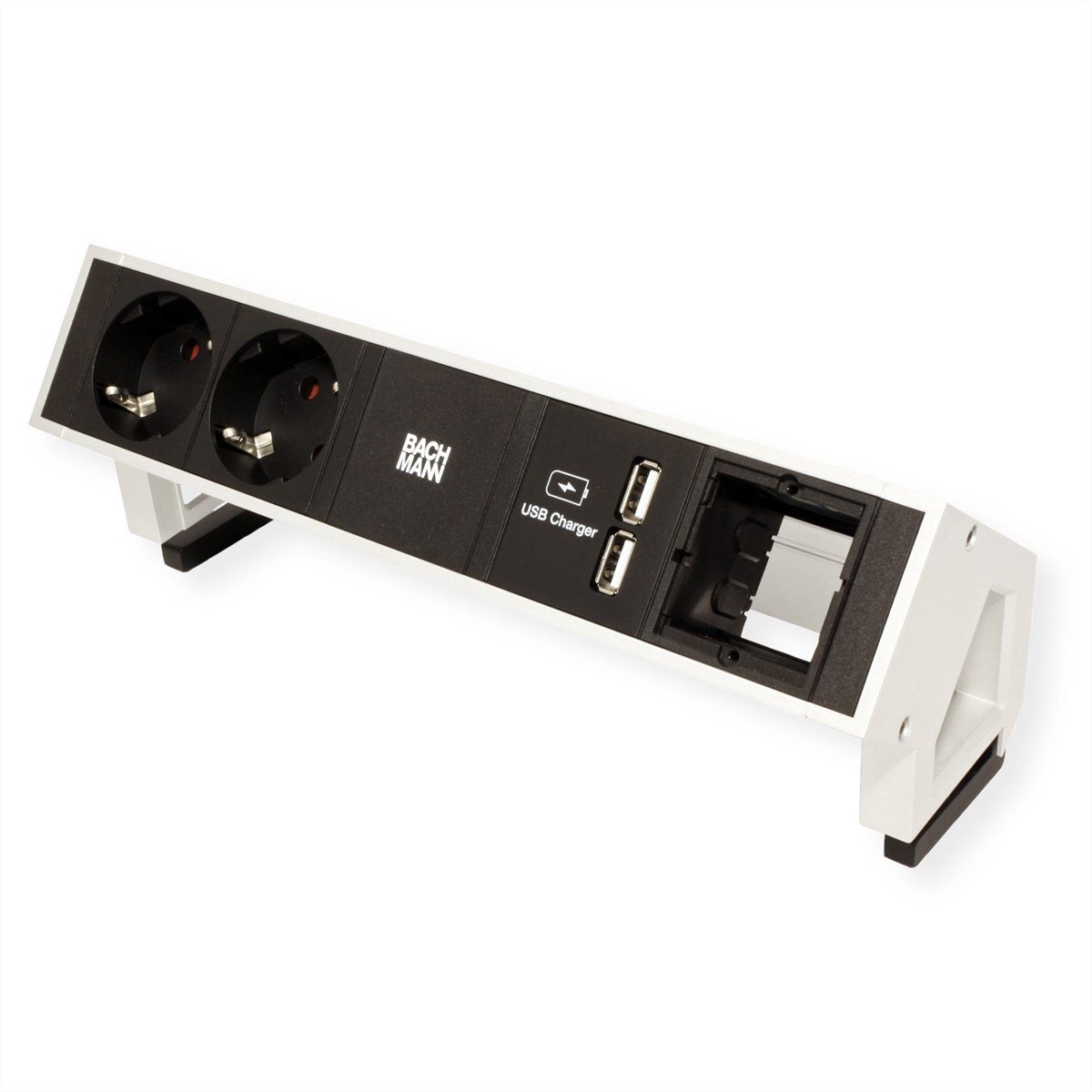 USB-Charger Steckdosenleiste Bachmann m) 1x ABD 2x DESK2 (Kabellänge Schutzkontakt 0.2 GST18 1x
