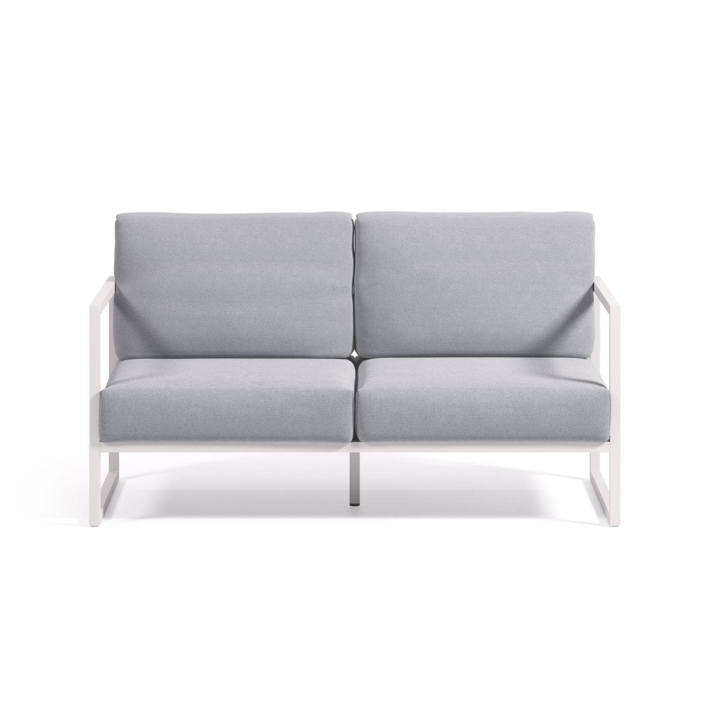 Natur24 Sofa Outdoor 2-Sitzer-Sofa blau 152 x 85 x 85 cm Sitzgarnitur Couch
