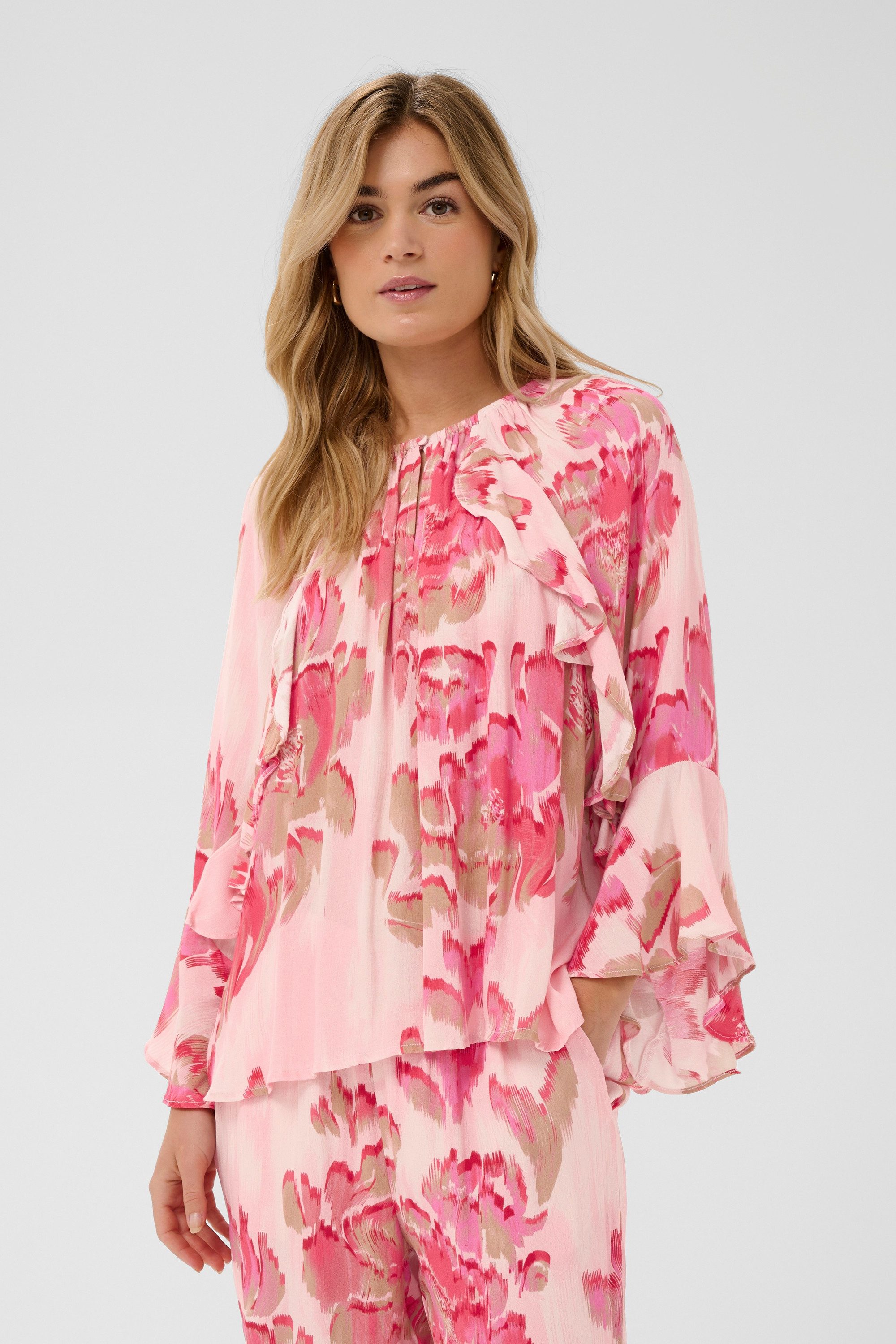 Saint Tropez Kurzarmbluse Kurzarm-Bluse PollyanaSZ