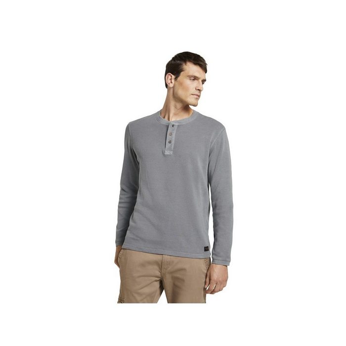 TOM TAILOR T-Shirt mittel-grau regular (1-tlg)
