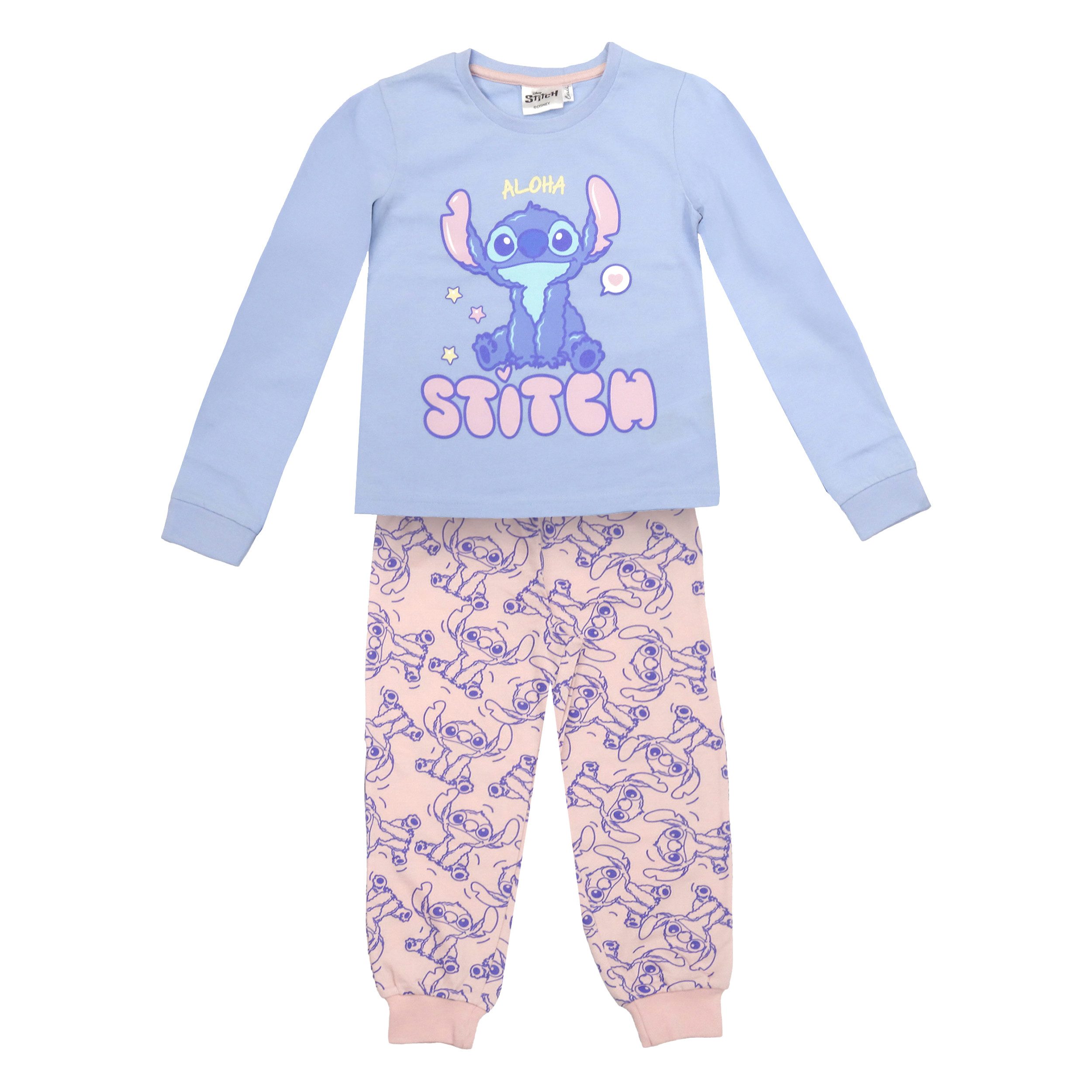 Lilo & Stitch Schlafanzug Disney Lilo und Stitch Mädchen Schlafanzug Pyjama
