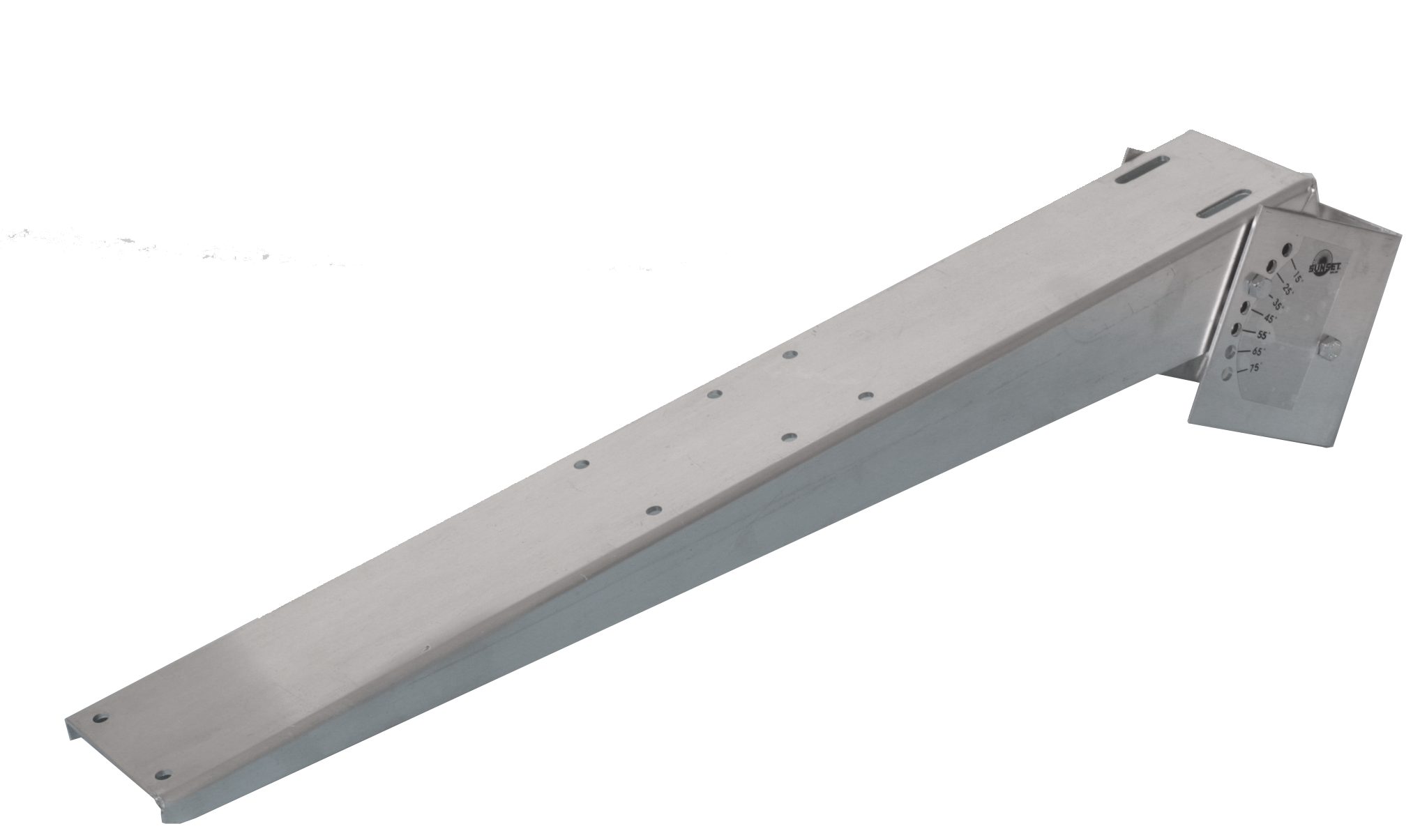 Sunset Solaranlage Universalhalterung, für Solarmodule mit einer max. Breite von 530 mm, geeignet für Wand oder Mast; Neigung in 8 Stufen einstellbar