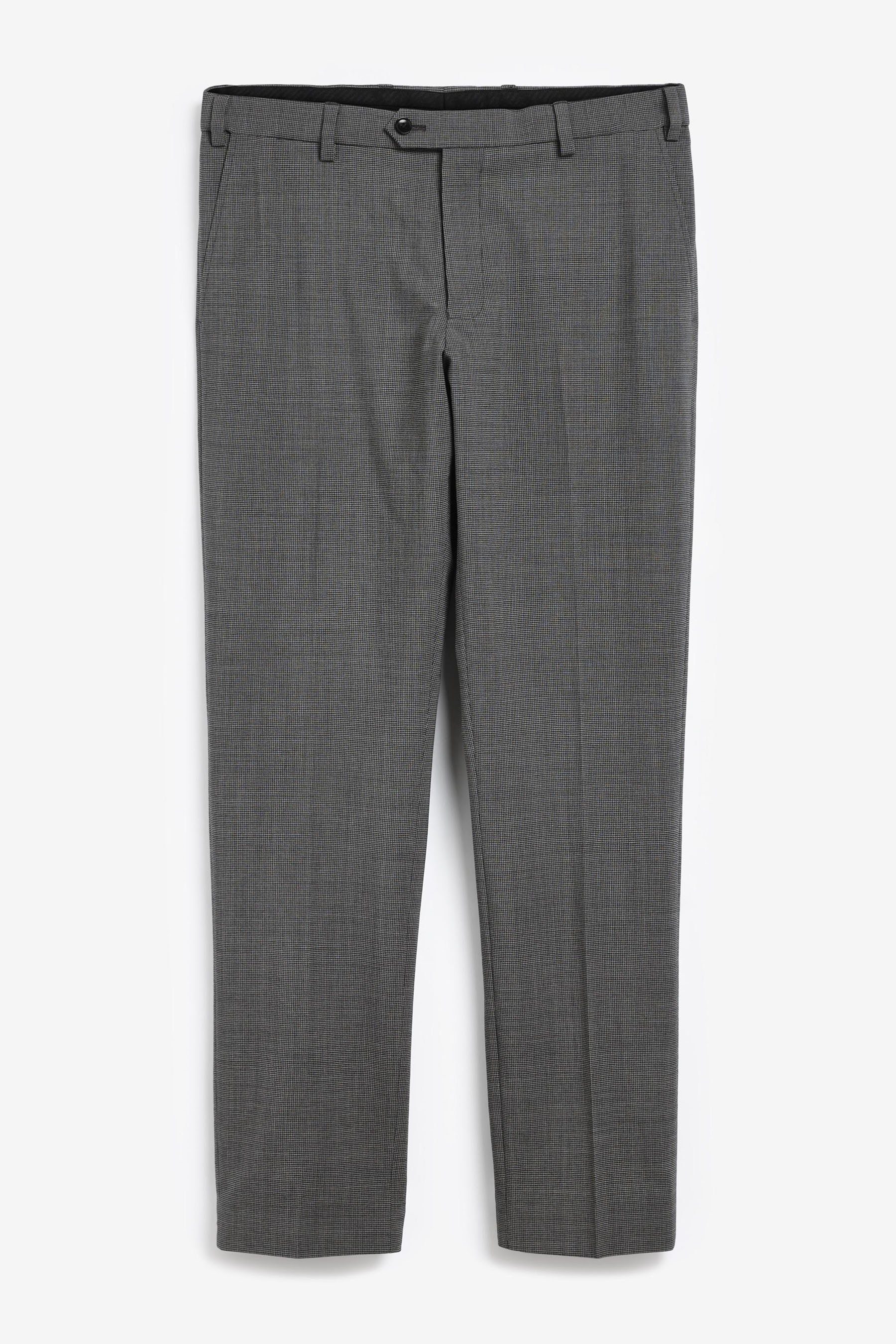 Next Anzughose Wolle (1-tlg) aus Grey Motionflex Anzughose Slim Signature Fit