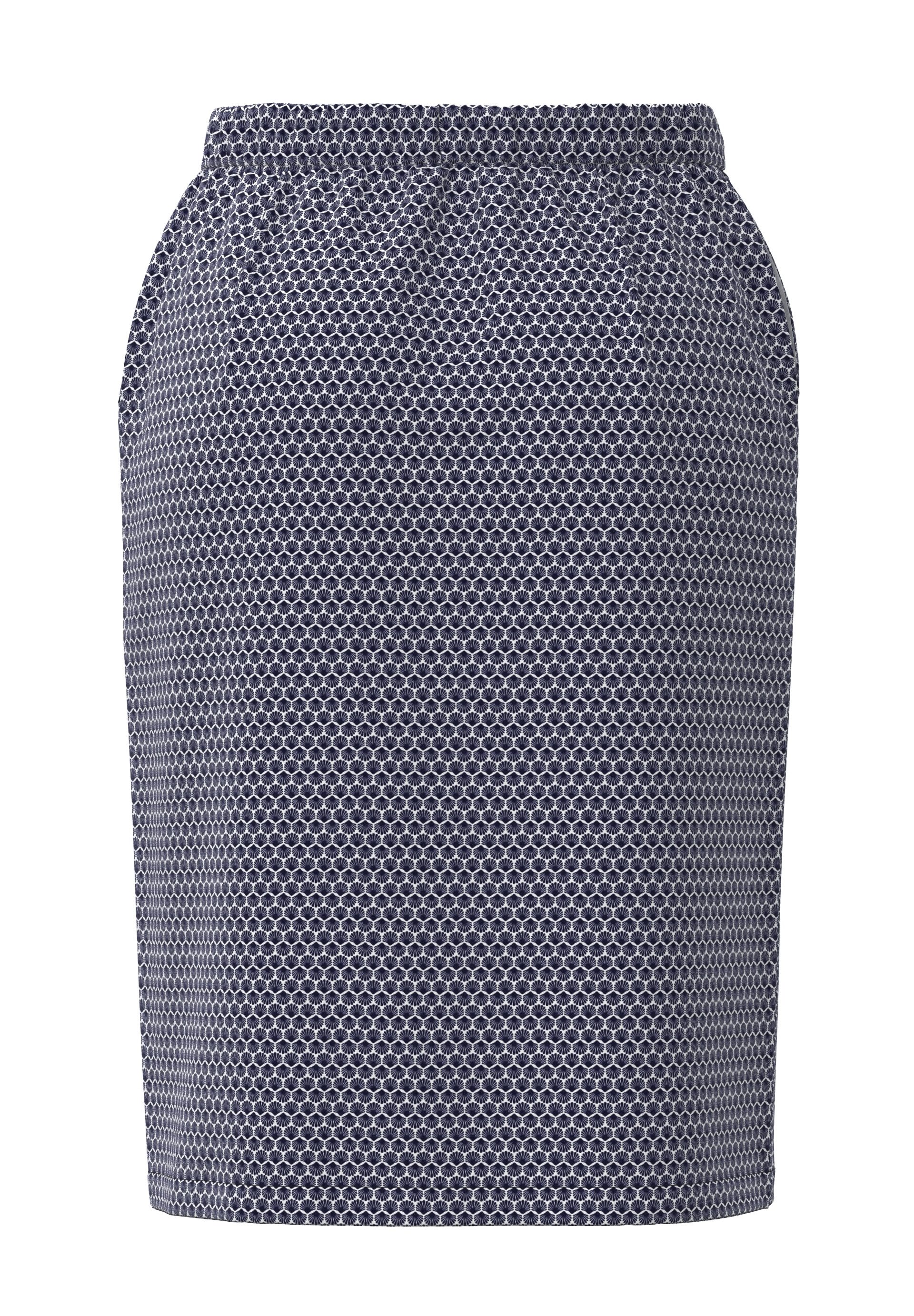 FRANK WALDER Bleistiftrock im minimal Print