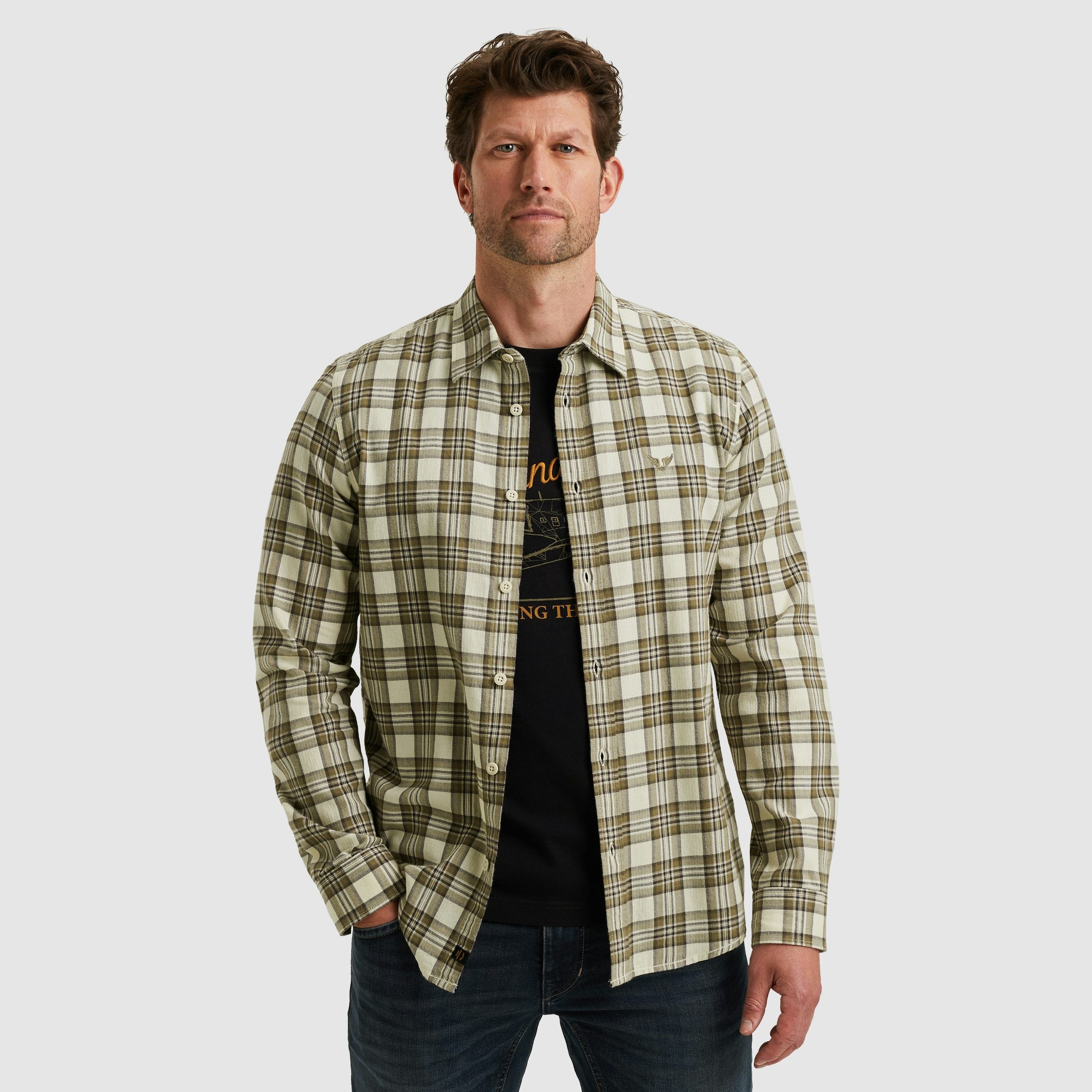 PME LEGEND Karohemd mit Knopfleiste
