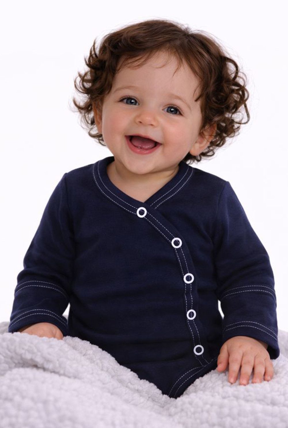 La Bortini Body & Hose Baby Anzug Wickelbody Mitwachshose und Mütze in Dunkelblau aus Baumwolle, 44 50 56 62 68 74 80 86 92